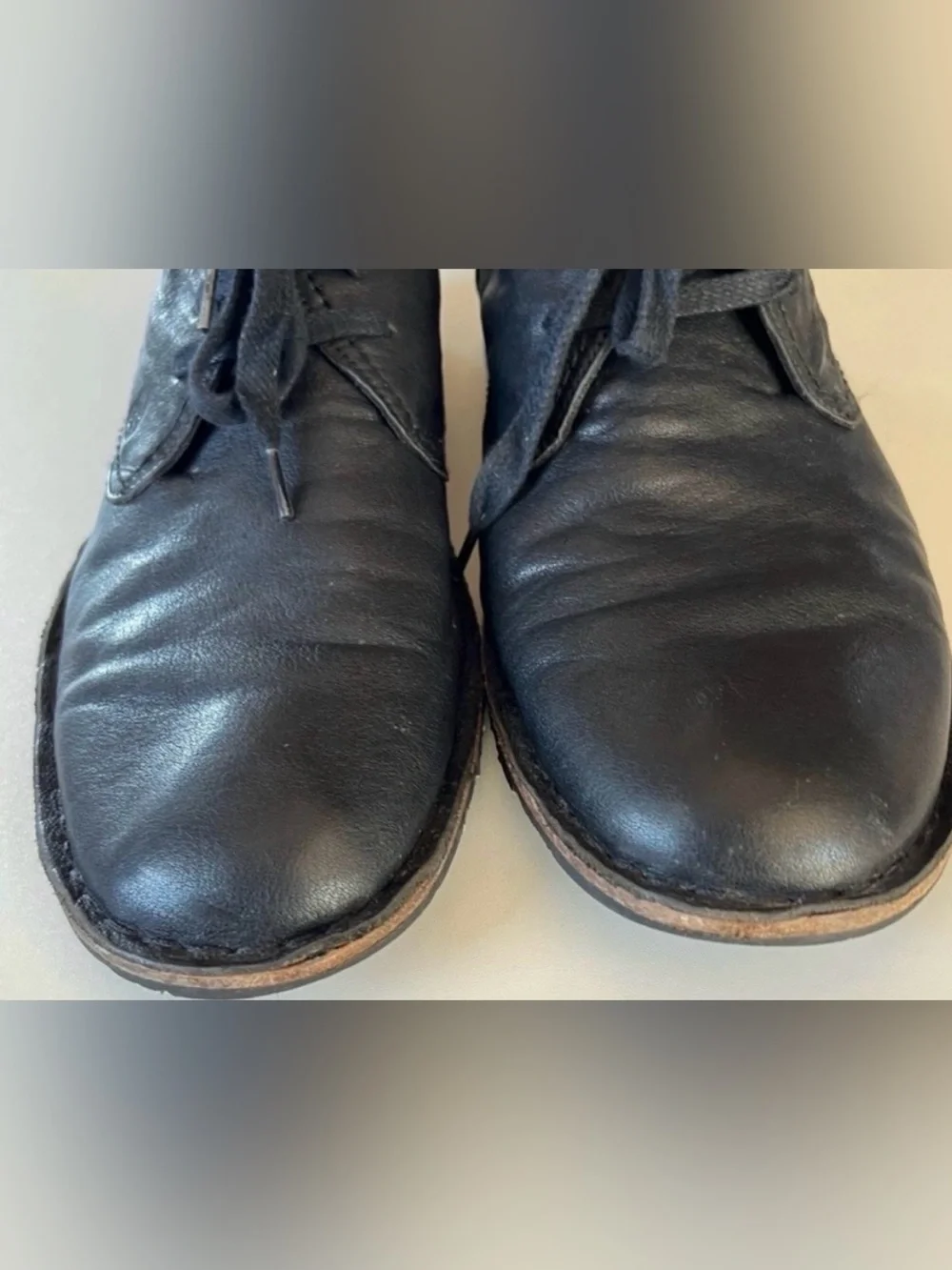 John Varvatos Star Hipster Chukka Black Leather Boots 10.5